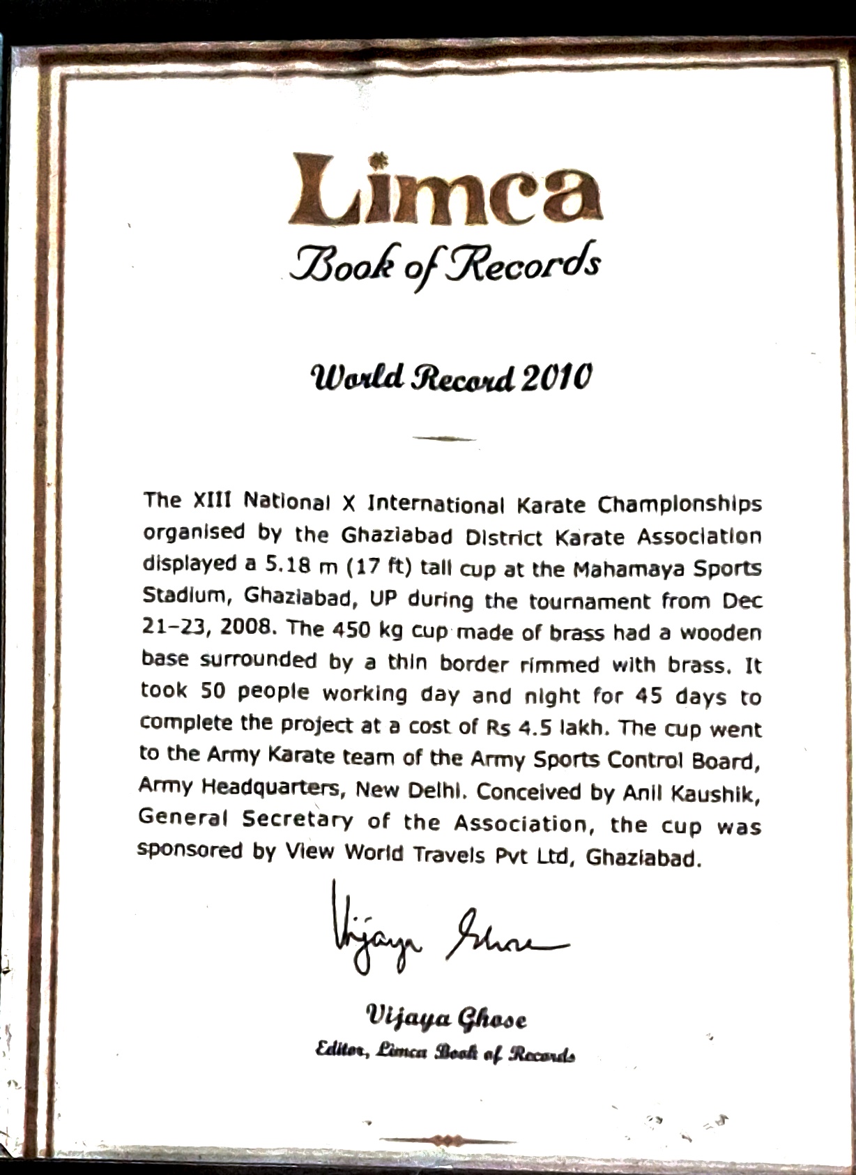 Limca Book Record 2011